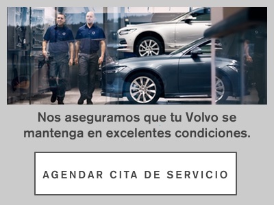 Taller de servicio Volvo con invitación a agendar cita para auto 
